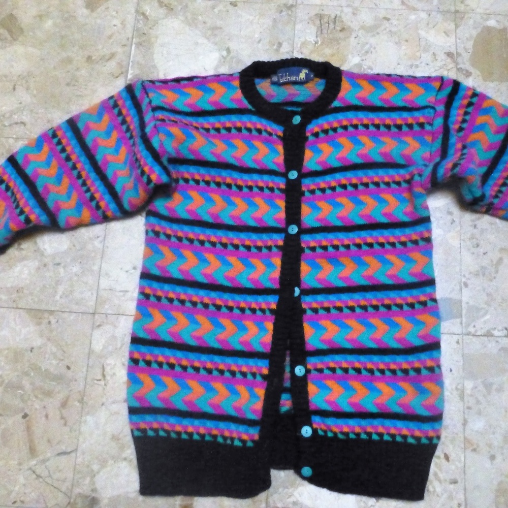Tulan cardigan sweater pure BRIGHT COLORS